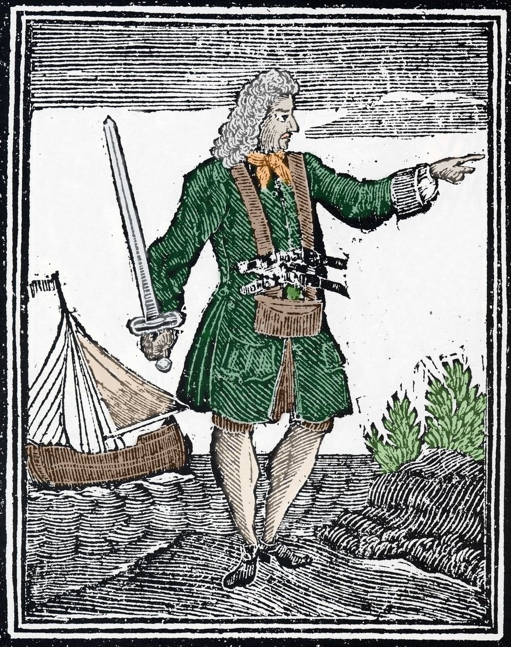 Merirosvo Charles Vanen edustus. tekijältä Unknown artist