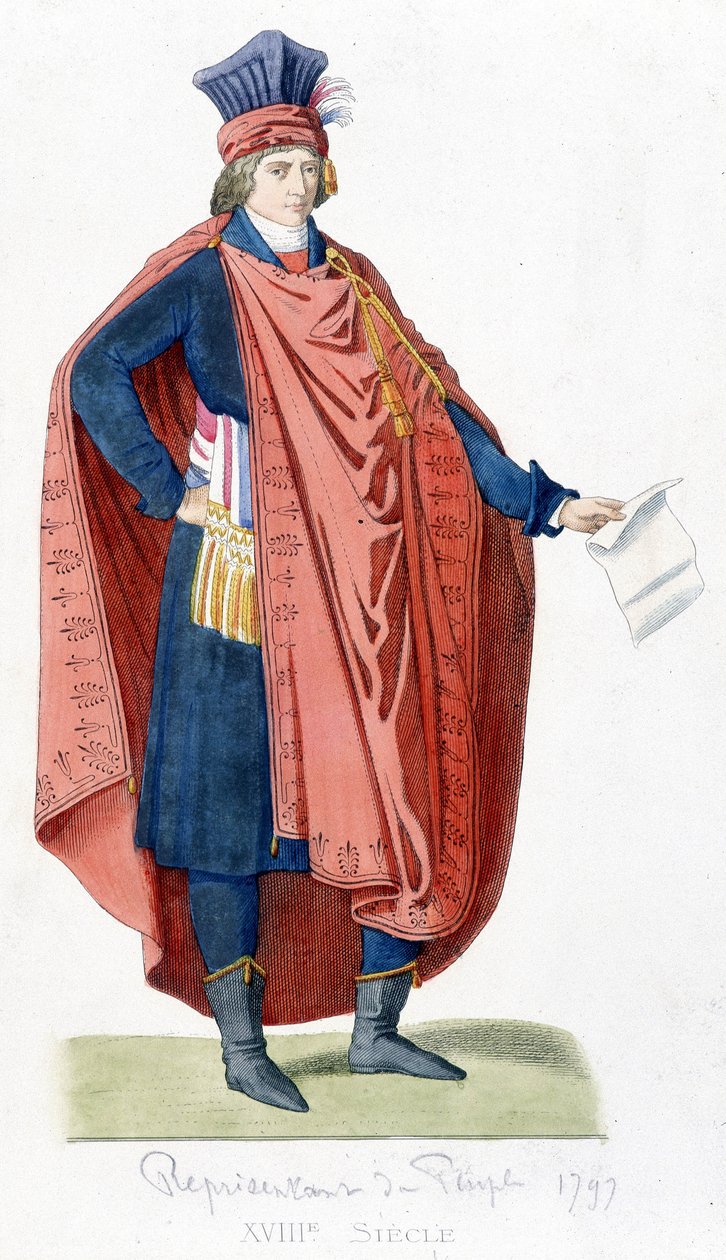 Kansan edustaja Ranskan vallankumouksen aikana 1792. tekijältä Unknown artist