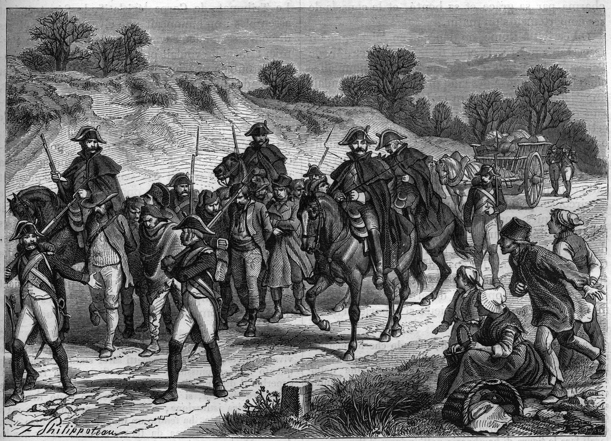 Brigandingin tukahduttaminen Ranskassa vuonna 1801 tekijältä Unknown artist