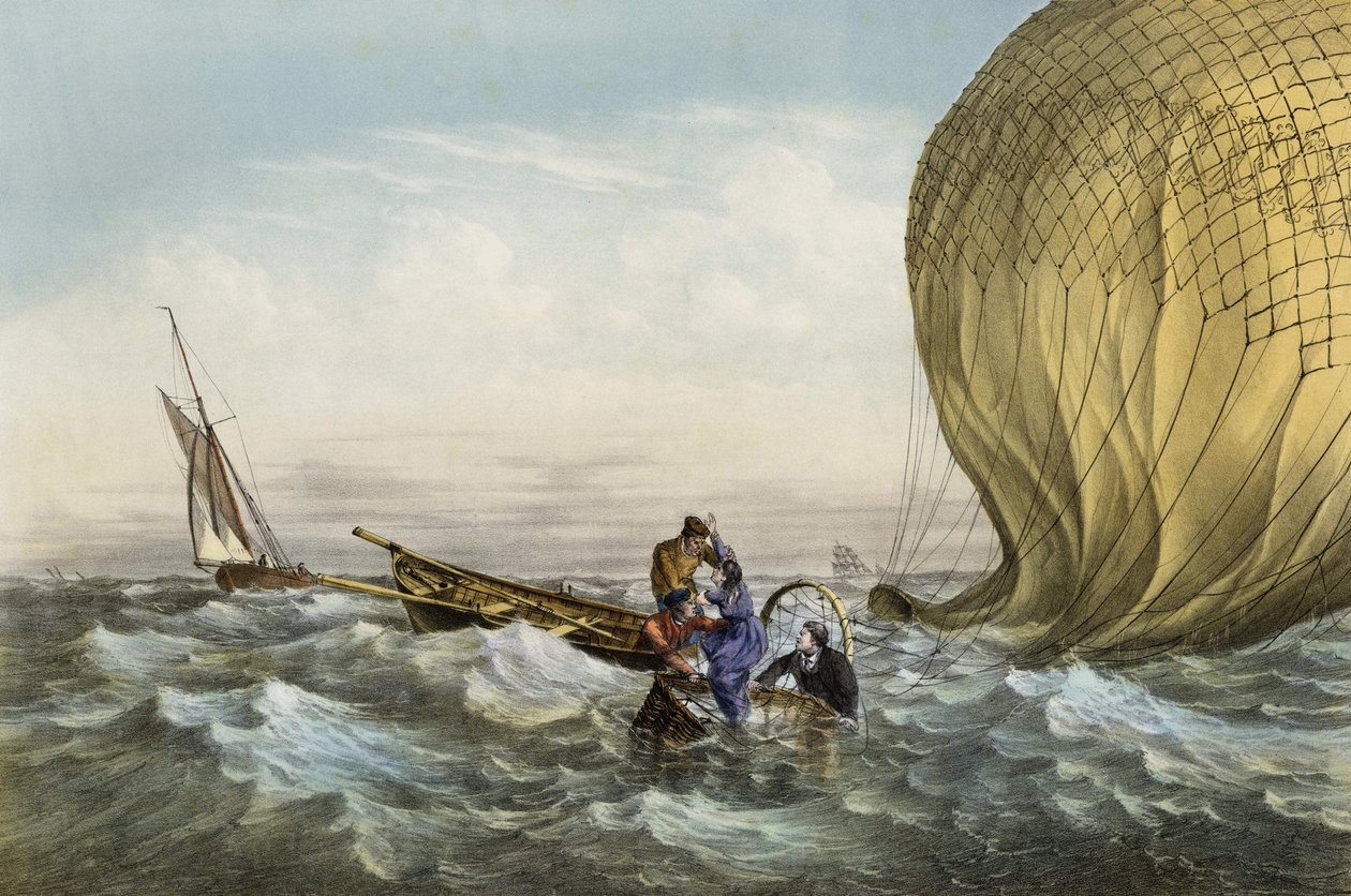 Habs-pallon pelastus, herra ja rouva Durouf. Haaksirikkoutui Englannin rannikolla 1. syyskuuta tekijältä Unknown artist