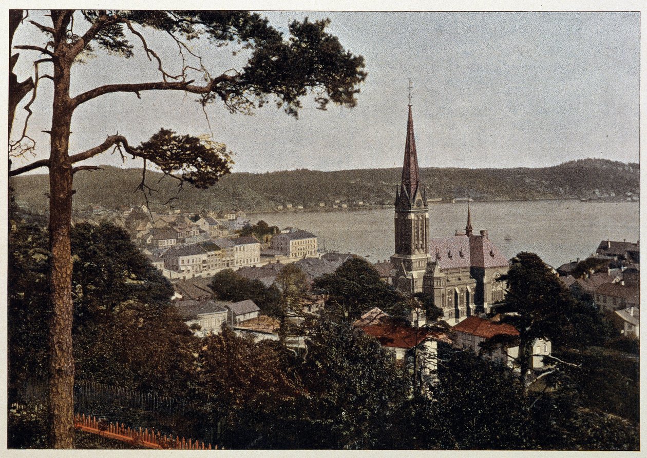 Rio de Janeiro, näkymä Morne de Glorialle, 1800-luvun loppu tekijältä Unknown artist