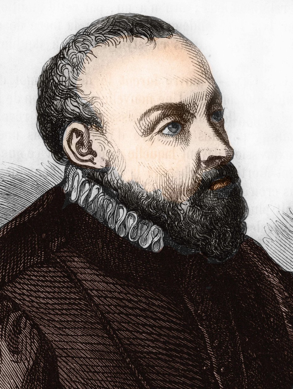 Roland de Lassus. (Orlando di Lasso) 1532-1594 ranskalais-flaamilainen säveltäjä tekijältä Unknown artist