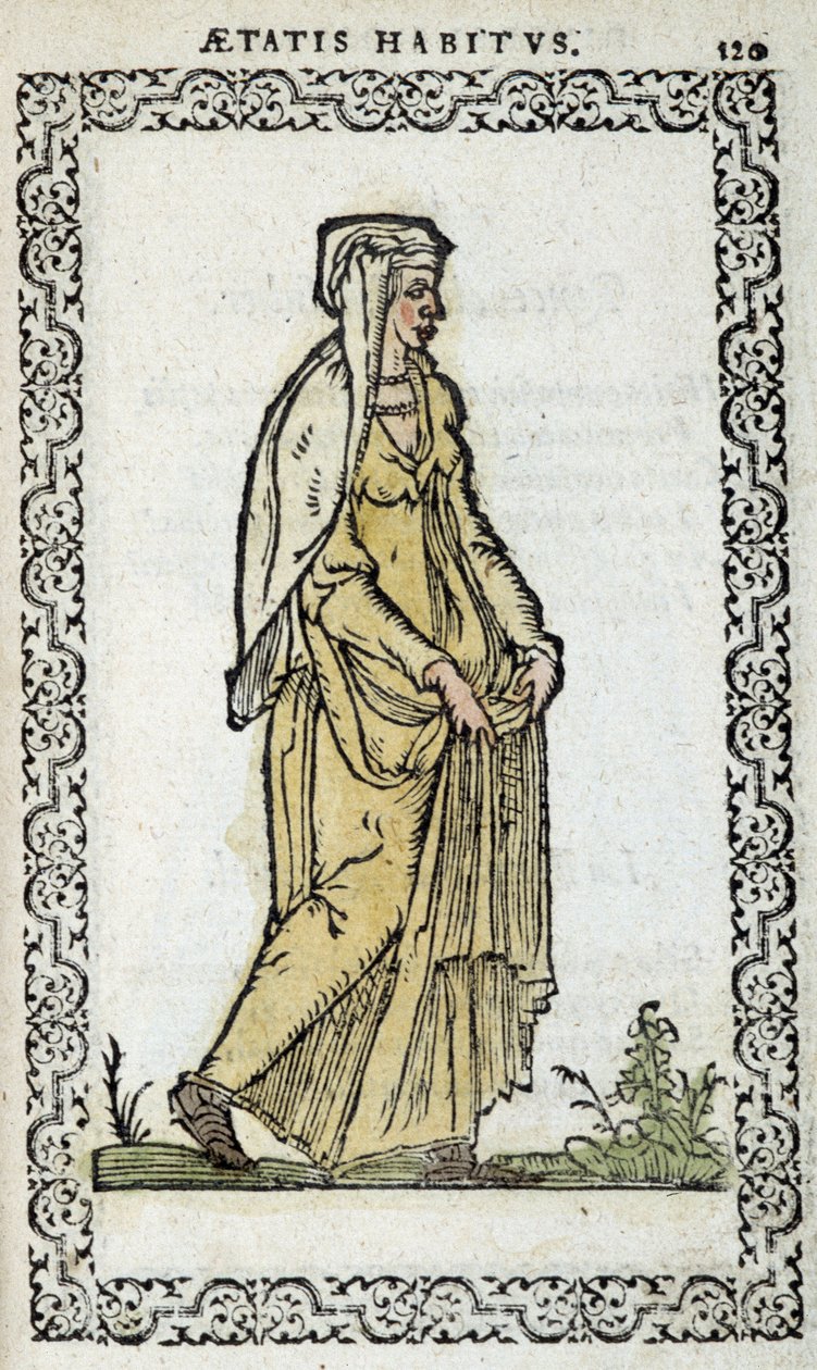 Roman Woman - Jean Slupérinon teoksessa "" Habits et effigies". tekijältä Unknown artist