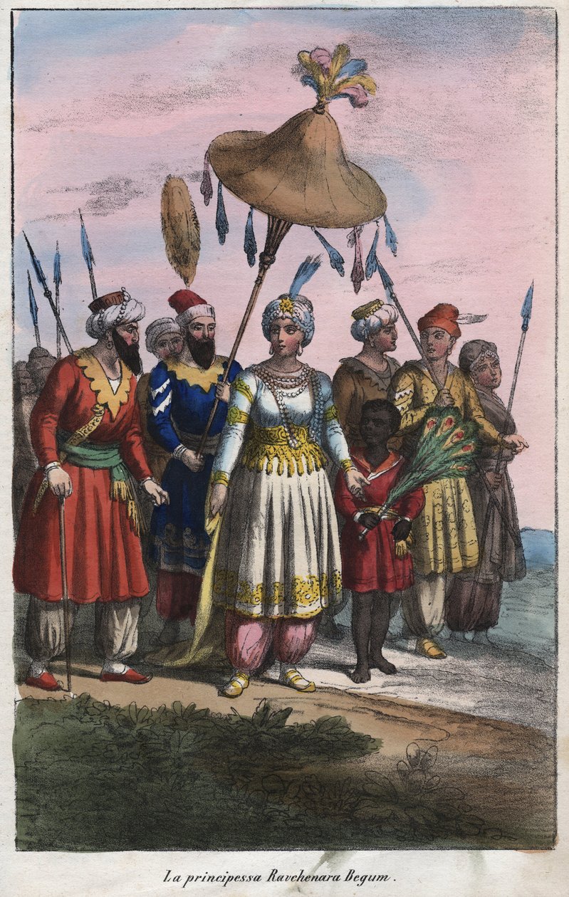Roshanara Begum 1617-1671 (Roshan Ara Begum) - Mughal-imperiumin keisarillinen prinsessa - kaiverrus kirjasta "" Kaikkien maailmankaikkeuden kansojen tullit ja tavat. Se on kaikkien kansojen hallituksen, lakien, miliisin ja uskonnon historiaa kaikkein kuni tekijältä Unknown artist