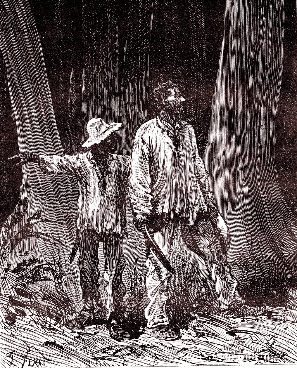 Kumimetsästäjät eksyneet Brasilian viidakossa tekijältä Unknown artist