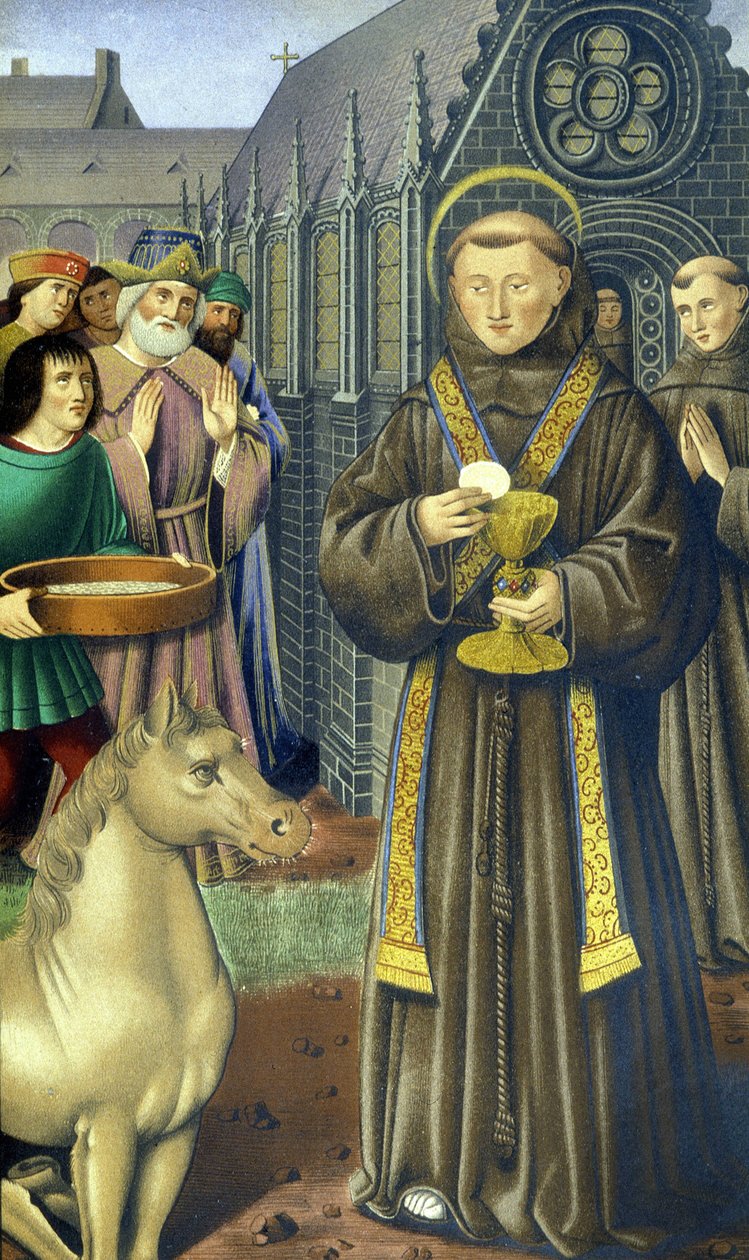 Pyhä Anthony Padova (san antonio di padova) - Bretagnen Annan tuntikirjan mukaan tekijältä Unknown artist