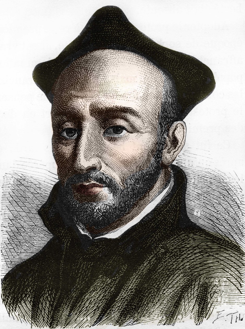 Pyhä Ignatius Loyolalainen (1491-1556), Jeesuksen seuran perustaja. tekijältä Unknown artist