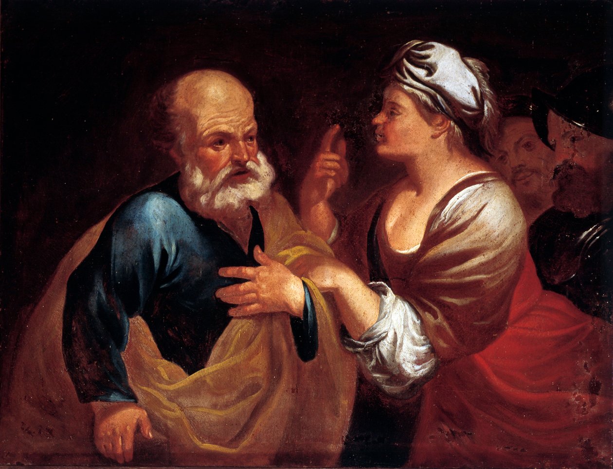 Pyhän Pietarin kieltäminen (öljy kankaalle tekijältä Unknown artist