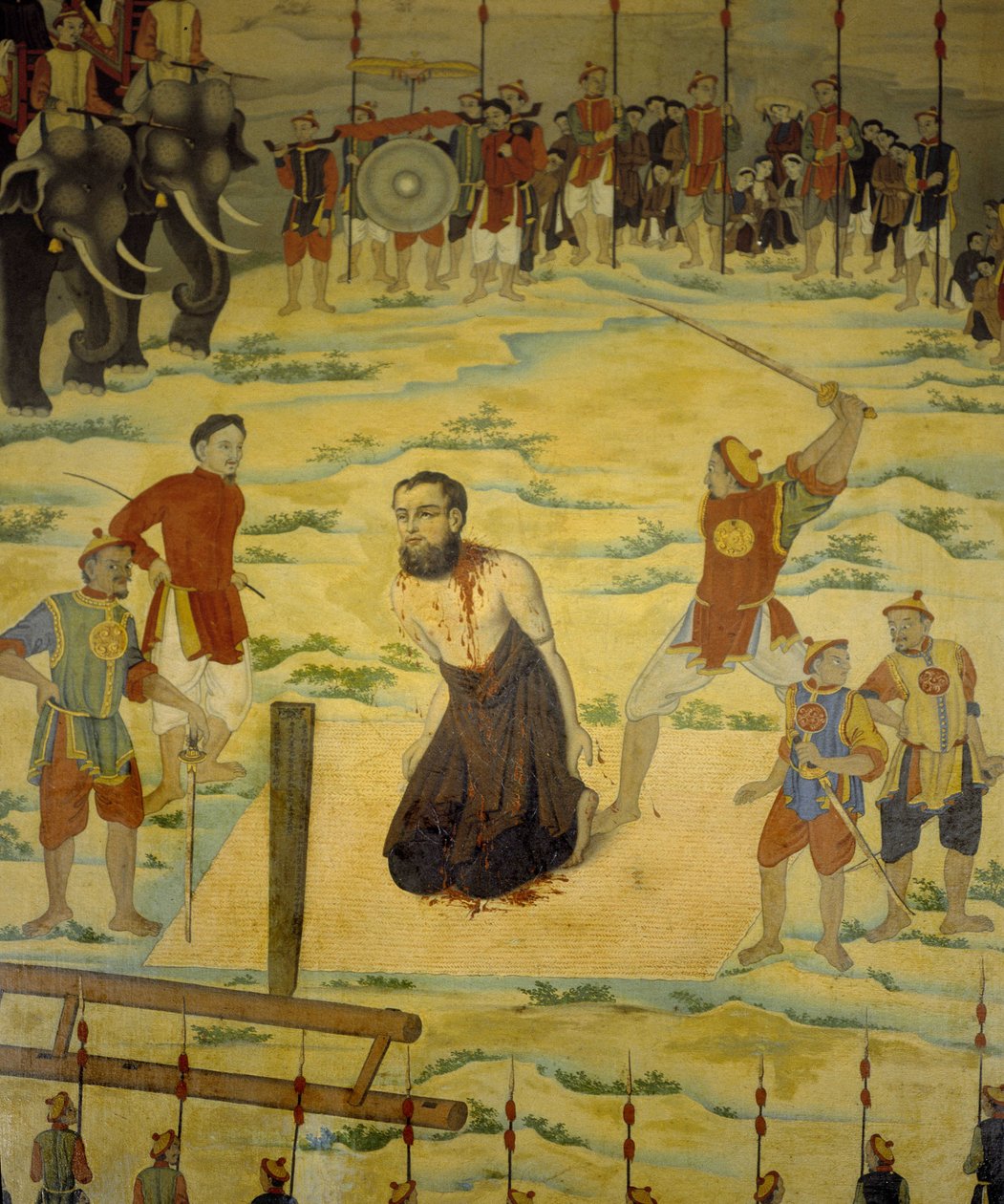 Saint Pierre Dumoulin Borie, Dong Hoin marttyyri, Tonkin vuonna 1838. Nimetön maalaus 1800-luvulta. tekijältä Unknown artist