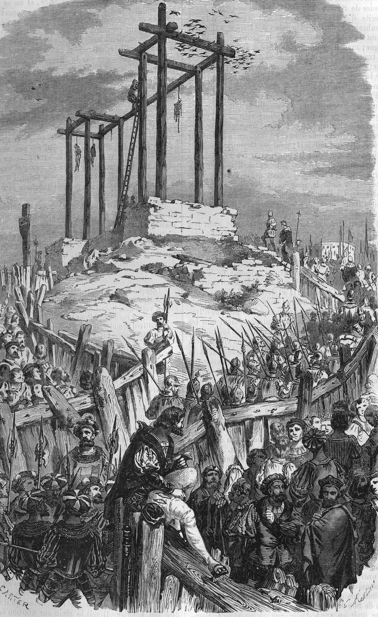 Samblancay kuoli, joka hirtettiin vuonna 1527. tekijältä Unknown artist