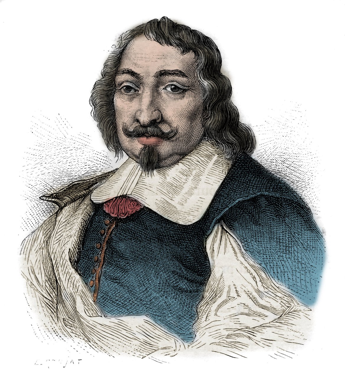 Samuel de Champlain (1567-1635) - Muotokuva Samuel de Champlainista (1567 - 1635), ranskalainen tutkimusmatkailija Amerikassa - tekijältä Unknown artist