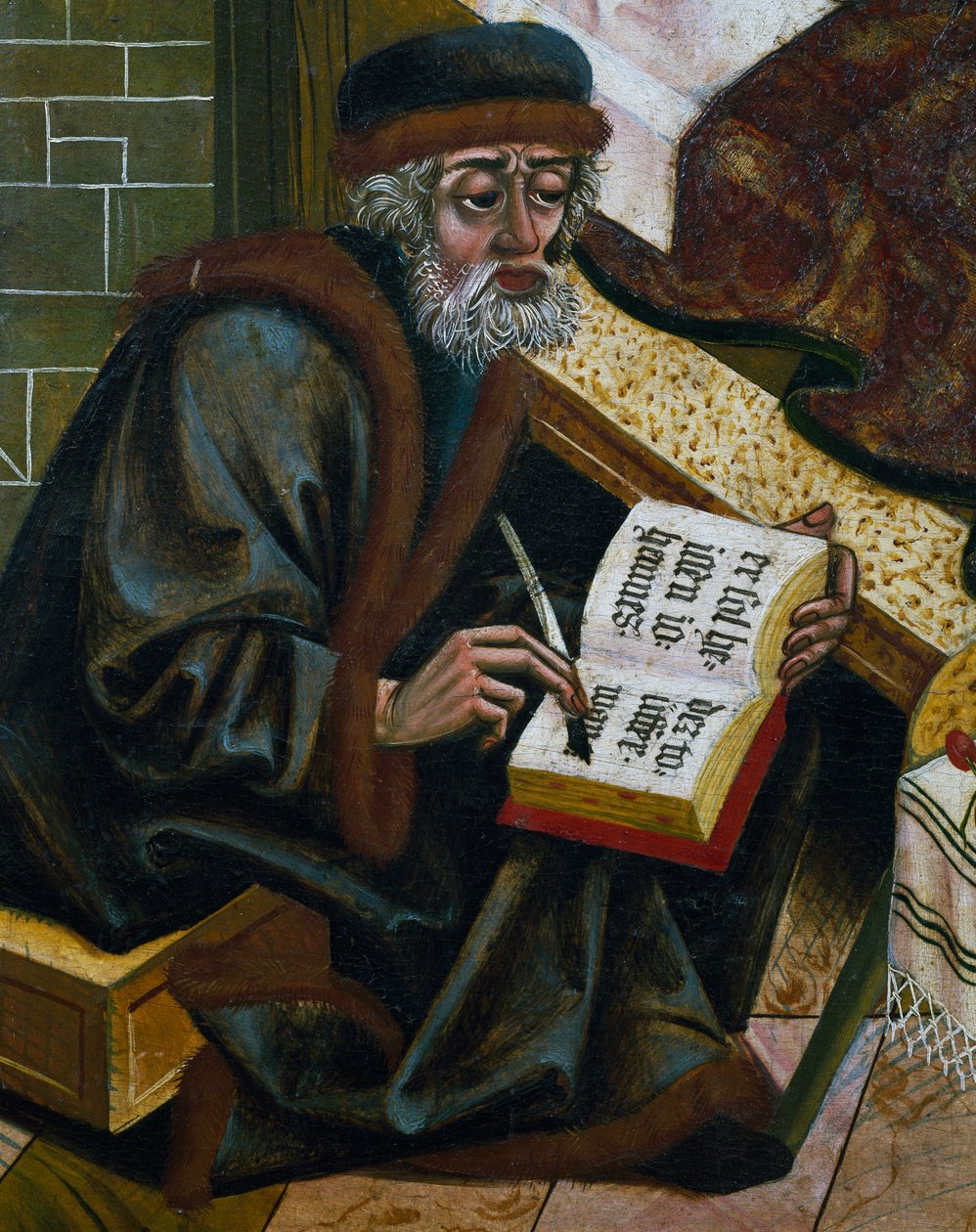 Scribe, ranskalais-reinlainen taide, yksityiskohta tekijältä Unknown artist