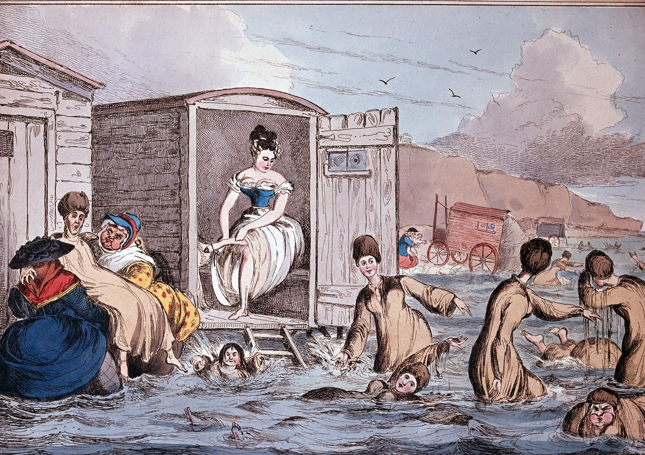 Merikylvyt Brightonissa - 1800-luku, B.N. tekijältä Unknown artist