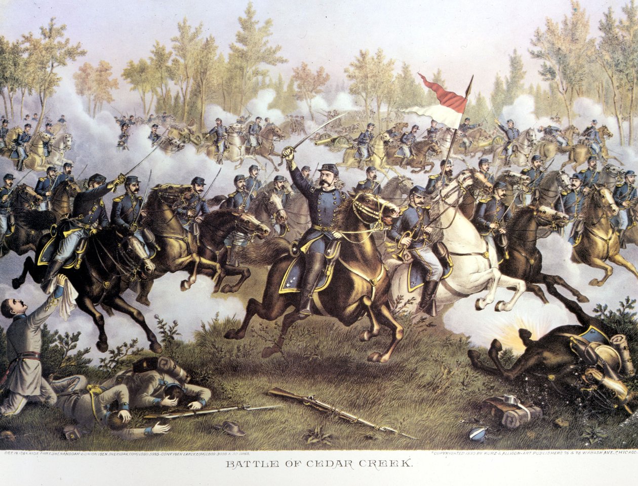 Secession War (1861 - 1865) tai Amerikan sisällissota: 19. lokakuuta tekijältä Unknown artist
