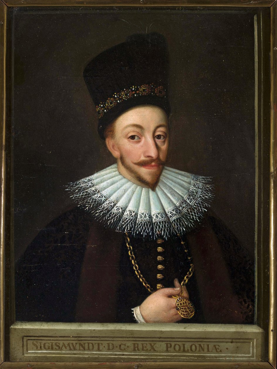 Puolan Sigismund III - Puolan kuninkaan (1566-1632), nimettömän Sigismund III Vaasan muotokuva. Öljy kankaalle, 1600-luvun alku, Narodowe-museo, Varsova tekijältä Unknown artist