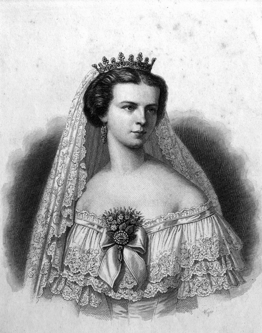 Sissi: Elisabeth Wittelsbachista tai Elizabeth Itävallan, Itävallan ja Unkarin keisarinna (1837-1898) tekijältä Unknown artist