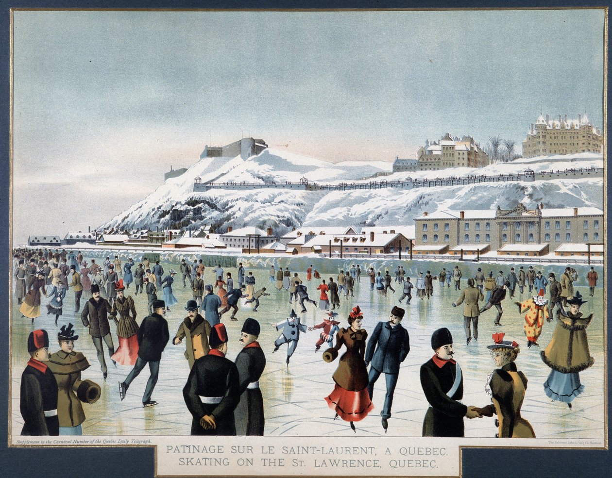 Luistelu Saint Laurentilla, Quebec, n.d. tekijältä Unknown artist