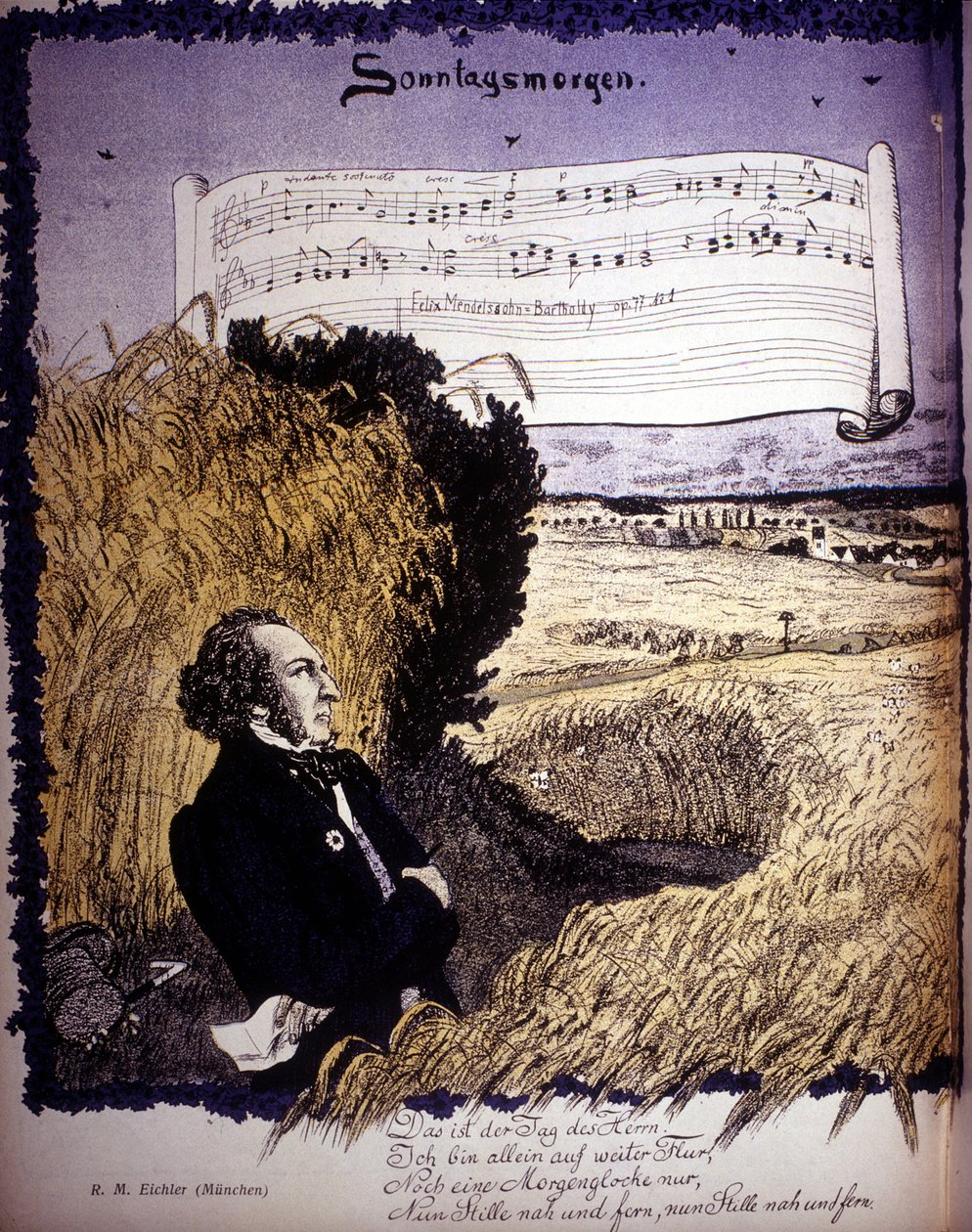 Sunnuntai aamu, op. 77 n¡1, nuotit Félix mendelssohn - Bartholdy (1809-1847). tekijältä Unknown artist