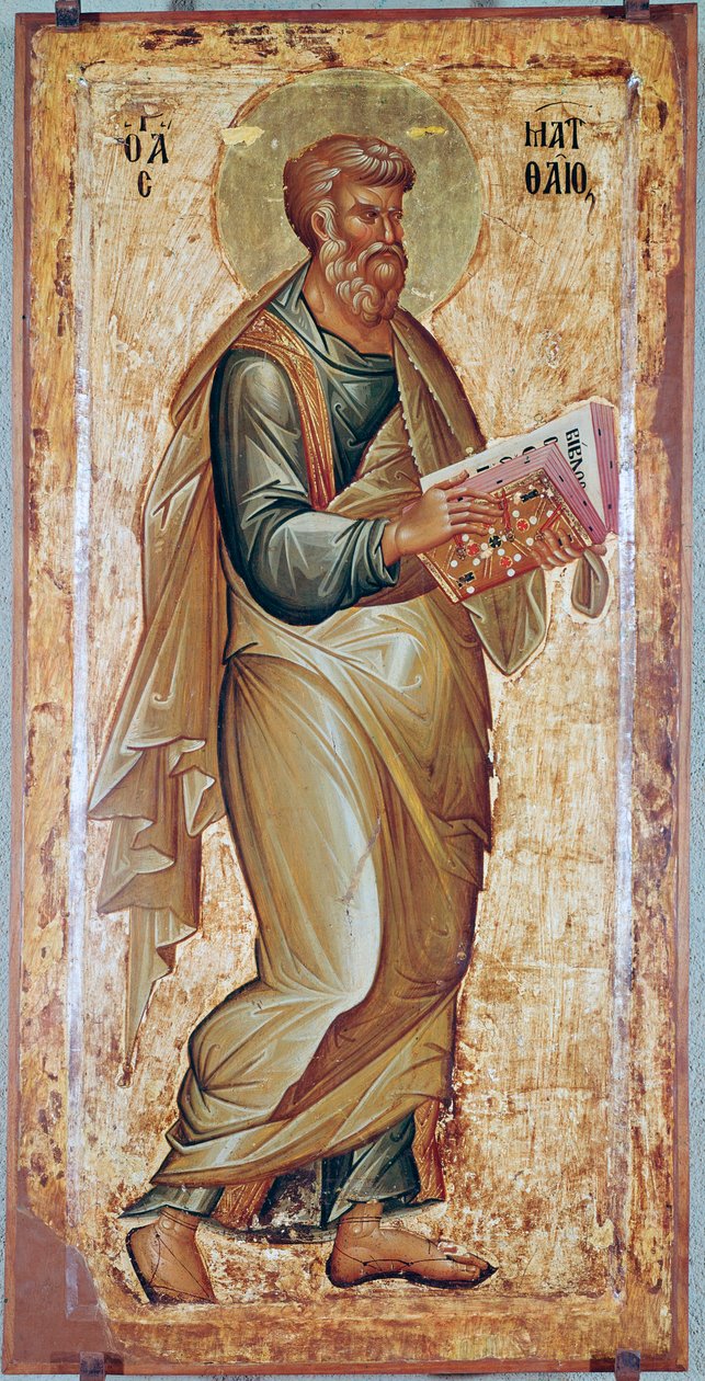 Pyhä Matteus evankelista (1200-luvun ikoni) tekijältä Unknown artist