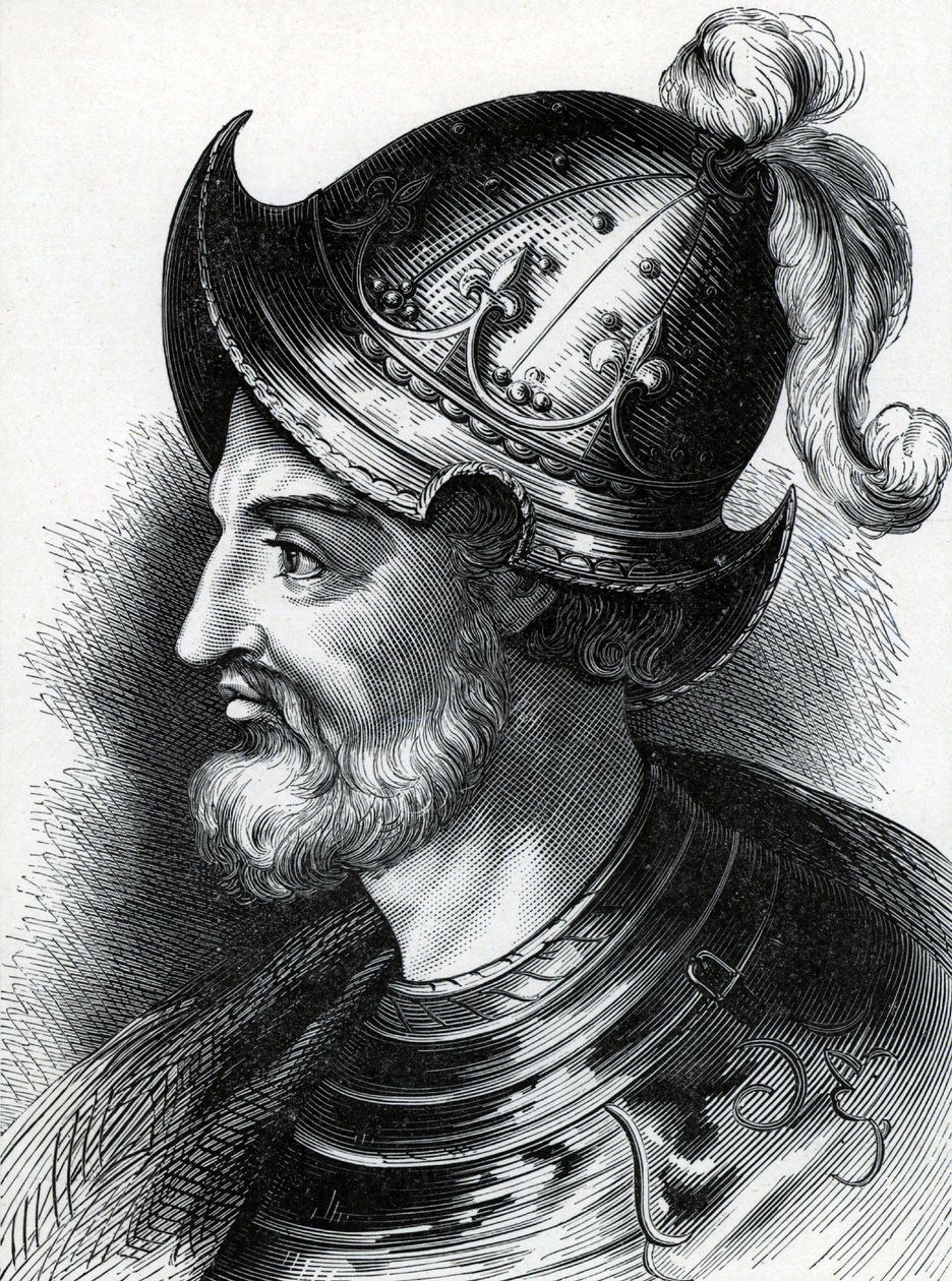 Stephen of Blois (Stephen of England, c1097-1154), c1900 (kaiverrus) tekijältä Unknown artist