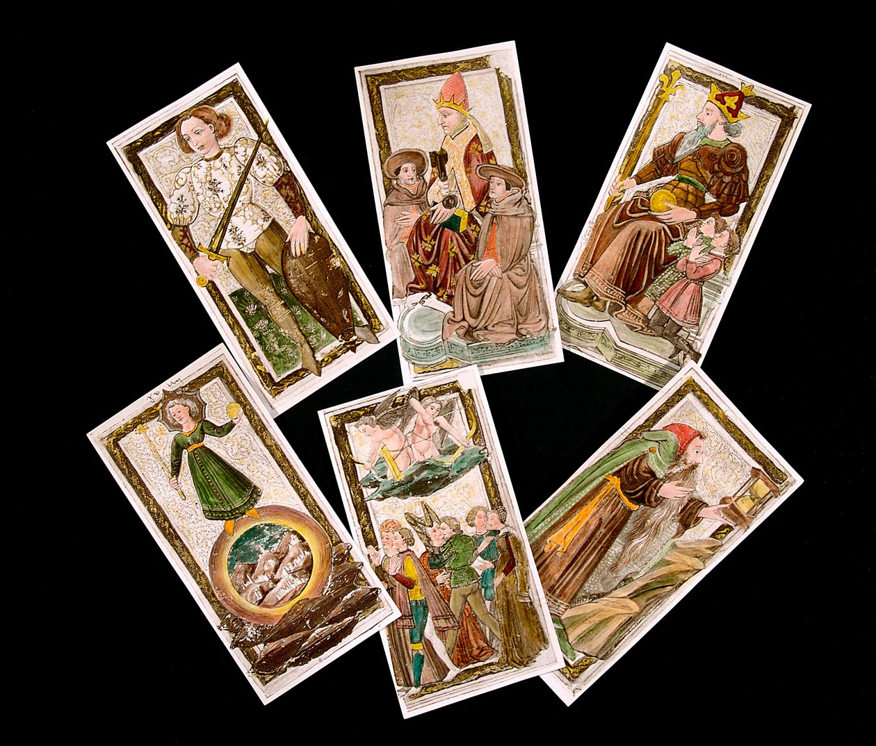 Tarot-kortit 1400-luvulta. tekijältä Unknown artist