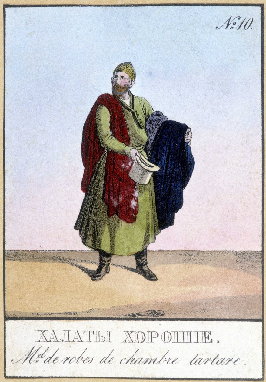 Tatarisidoksen myyjä Venäjällä 1800-luvulla. tekijältä Unknown artist