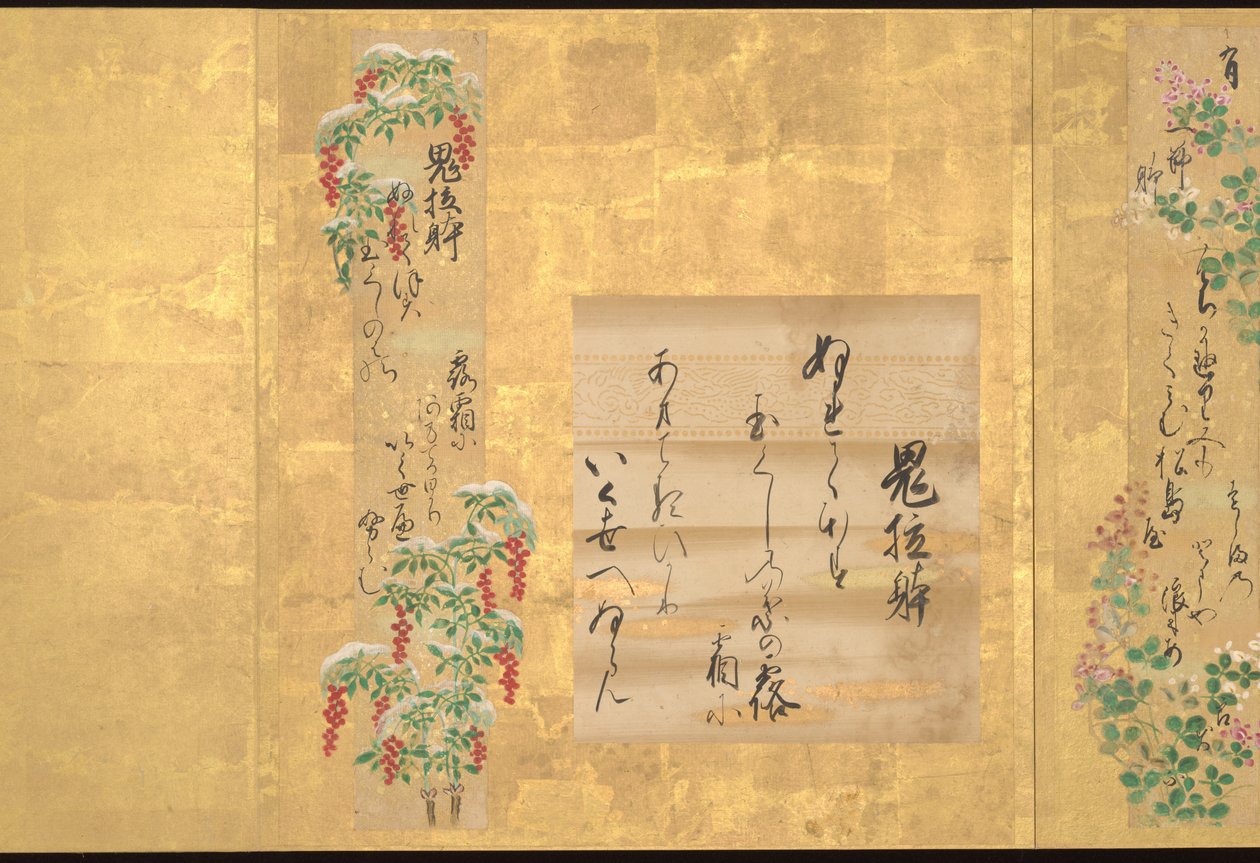 Teikan Kymmenen japanilaisen runouden tyyliä, 1700-luvun alku (kymmenen lehden albumi; tussi ja väri paperille). tekijältä Unknown Artist