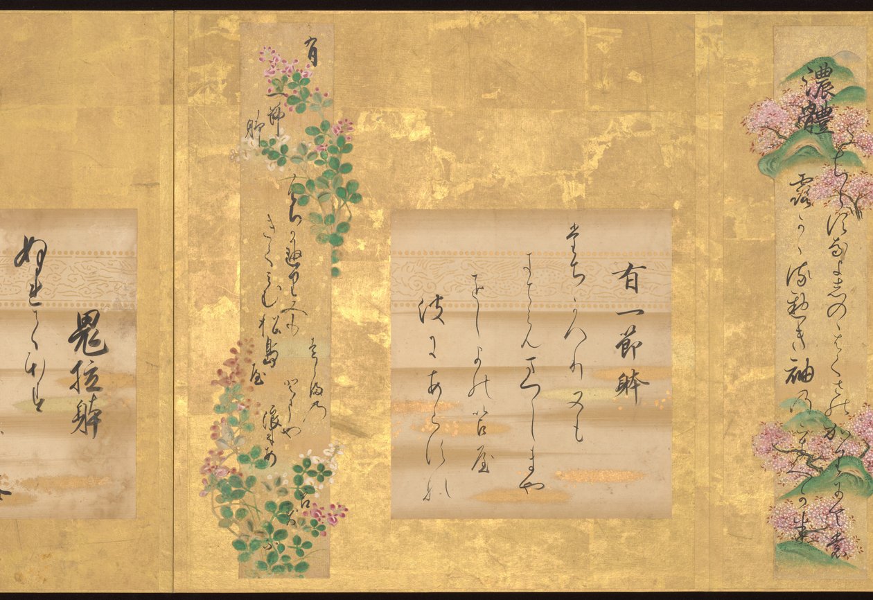Teikan Kymmenen japanilaisen runouden tyyliä, 1700-luvun alku (kymmenen lehden albumi; tussi ja väri paperille). tekijältä Unknown Artist