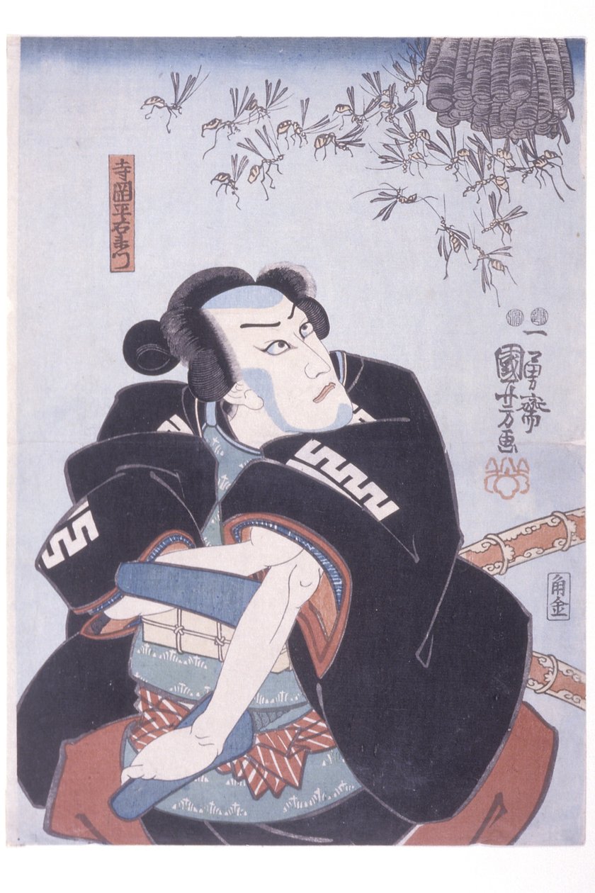 Teraoka Heiuemon (puupiirros) tekijältä Unknown artist