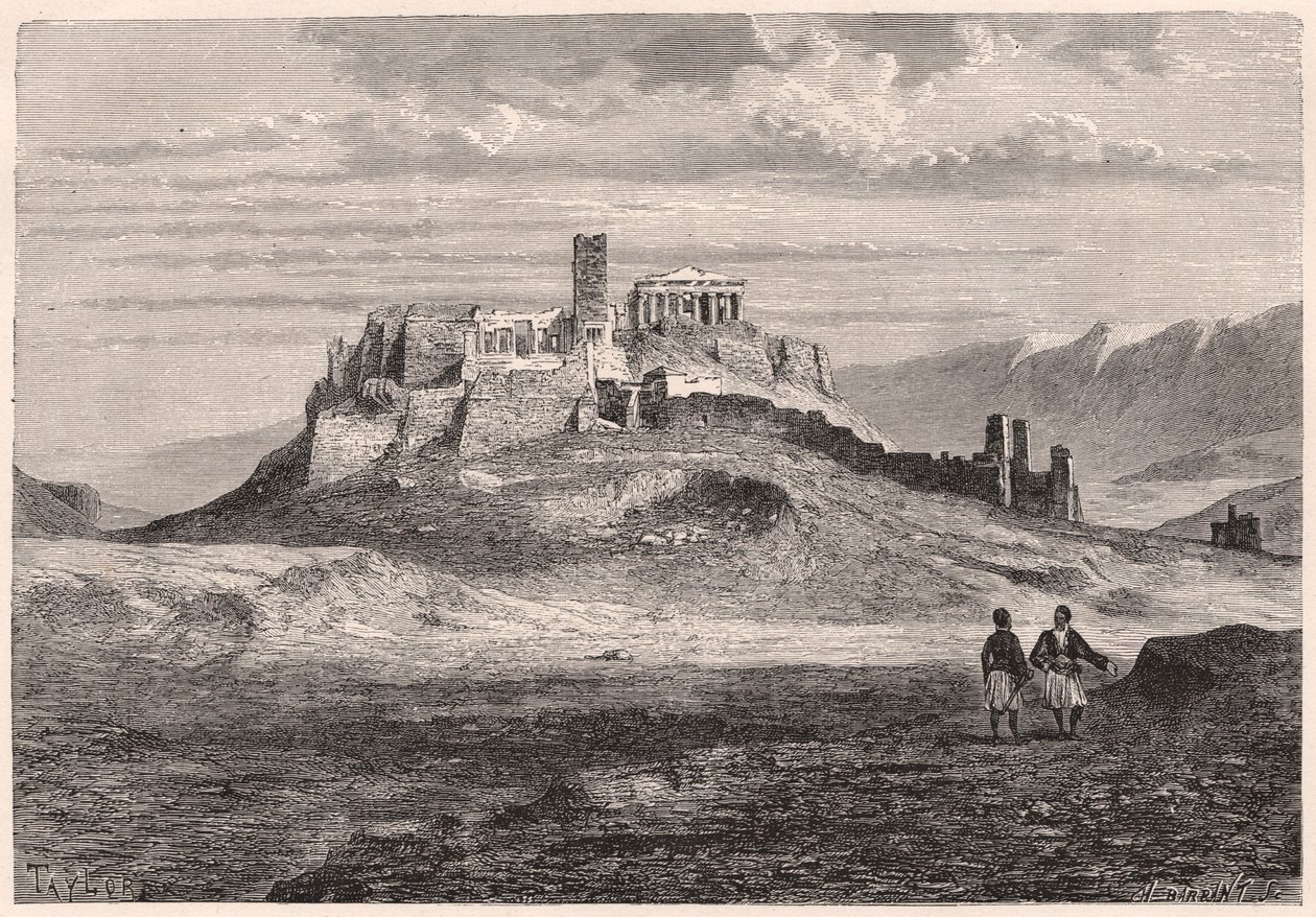 Ateenan akropolis XIX vuosisadalla tekijältä Unknown