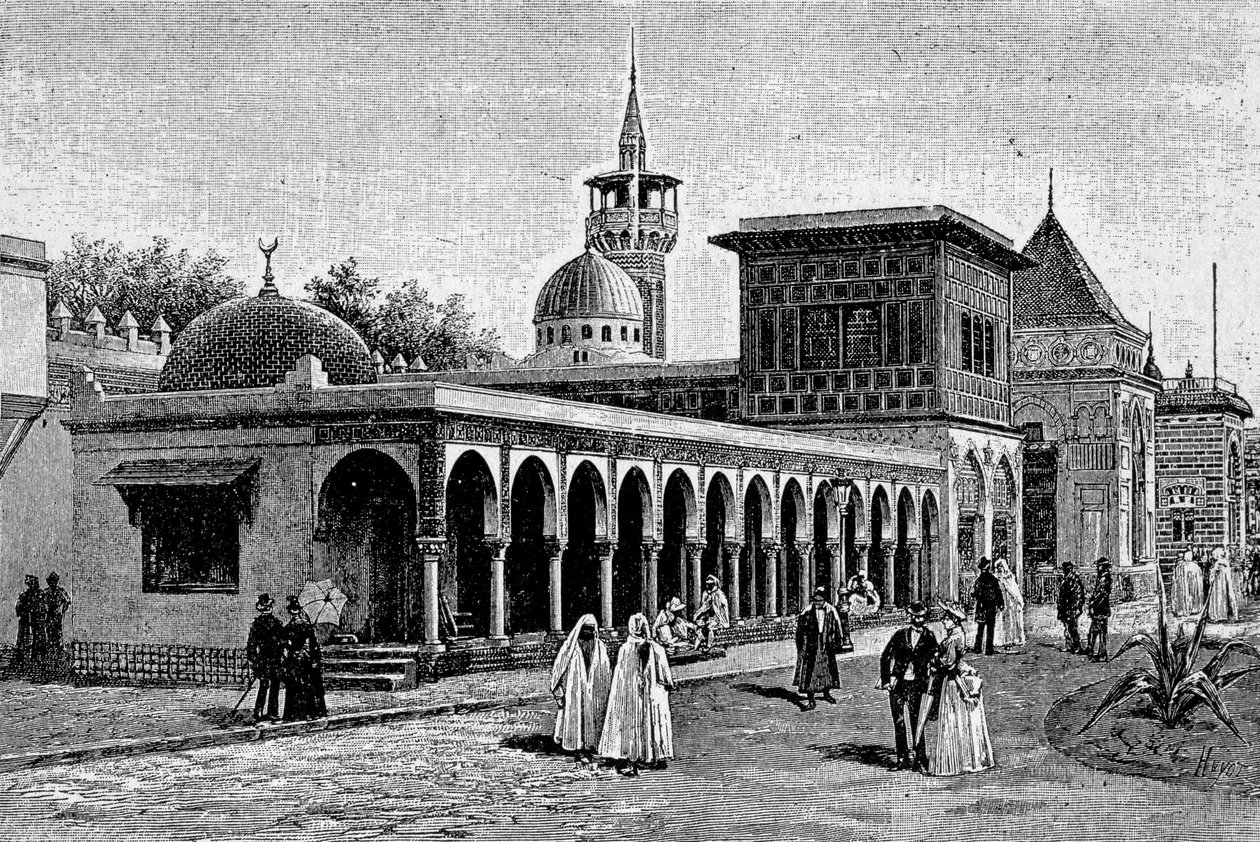 Algerialainen palatsi Esplanade des Invalidesilla kansainvälisen näyttelyn 1889 aikana. tekijältä Unknown artist
