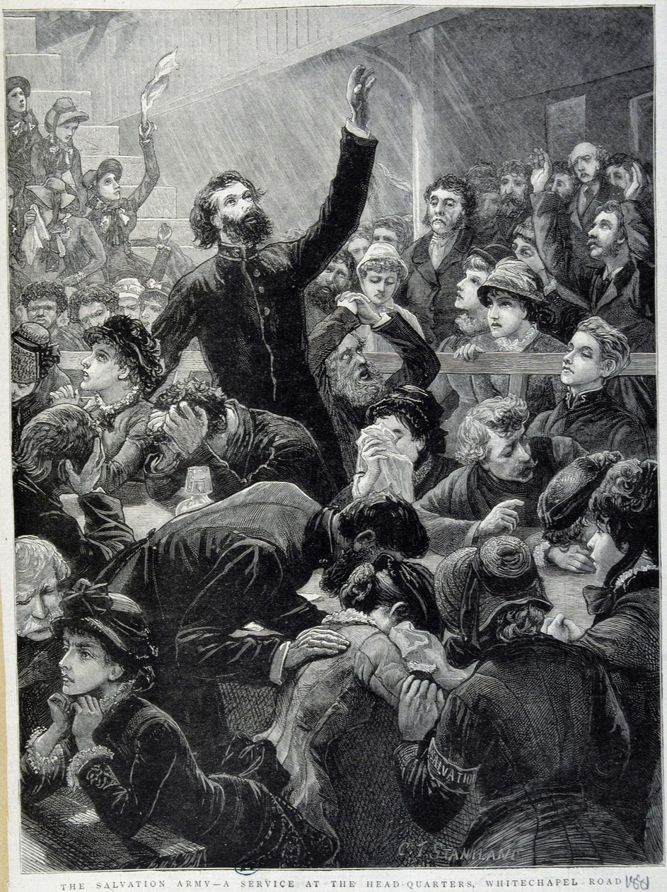 The Armee of Salvation - jakelu Whitechapel Roadin päämajassa vuonna 1881 tekijältä Unknown artist