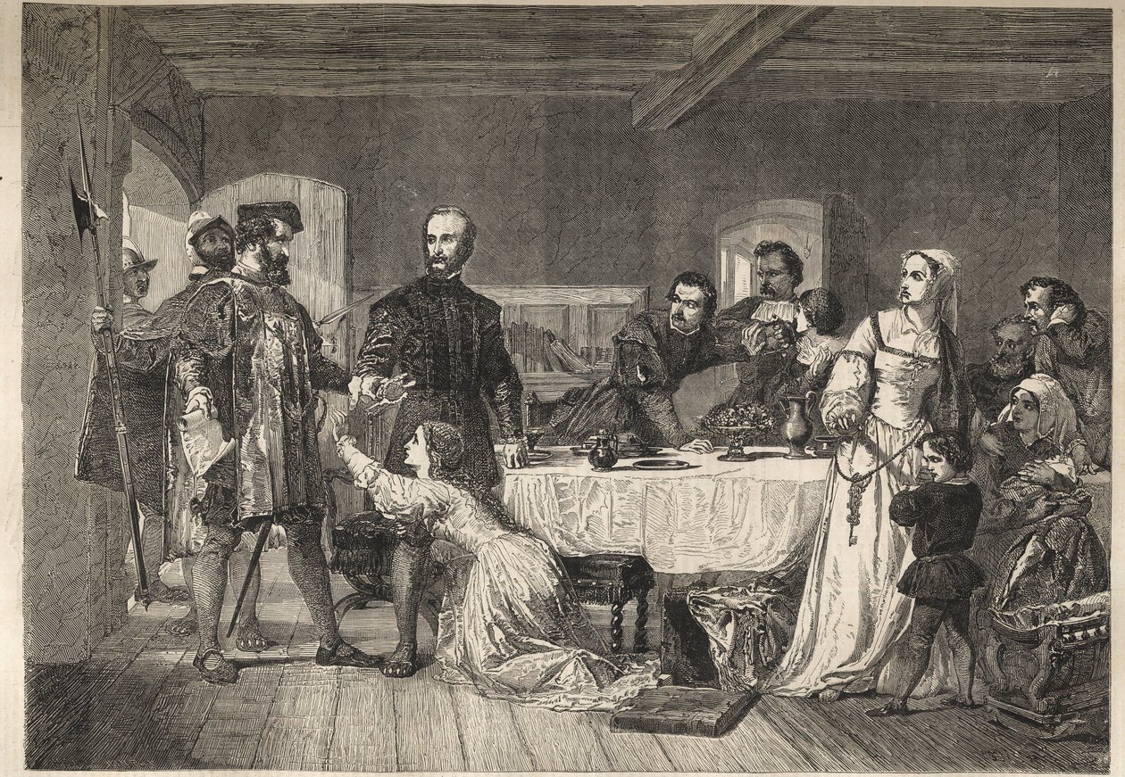 John Brownin, Ashfordin, Lollardin ja yhden ensimmäisistä marttyyreista pidätys Henry VII:n hallituskauden alkupuolella - 1517 - tekijältä Unknown artist