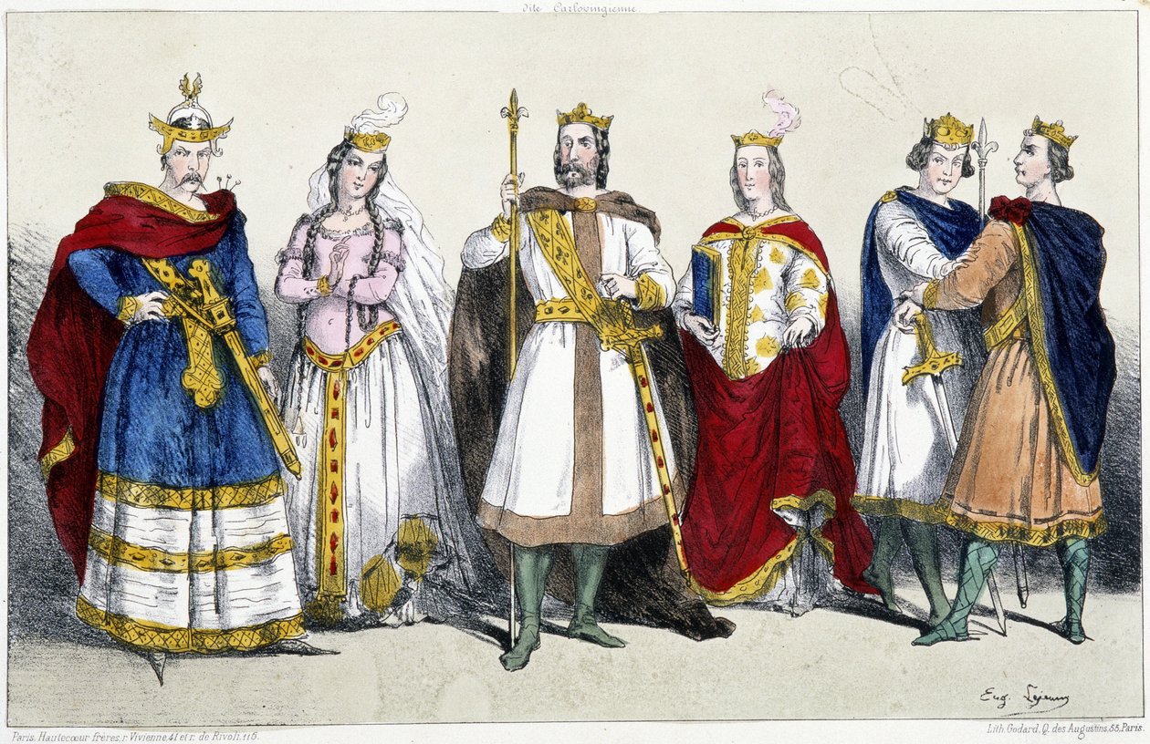 Karolingit: Kaarle II kutsui Bald (823-877) ja Richilde d