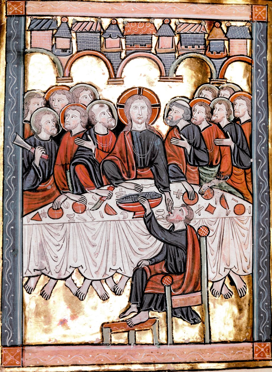 Cene-miniatyyri otettu ""Liber Psalmorum um um um -kalenterista"" tai ""Psaltier à l