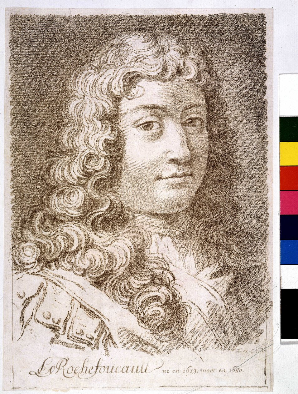 La Rochefoucaultin herttua - print tekijältä Unknown artist