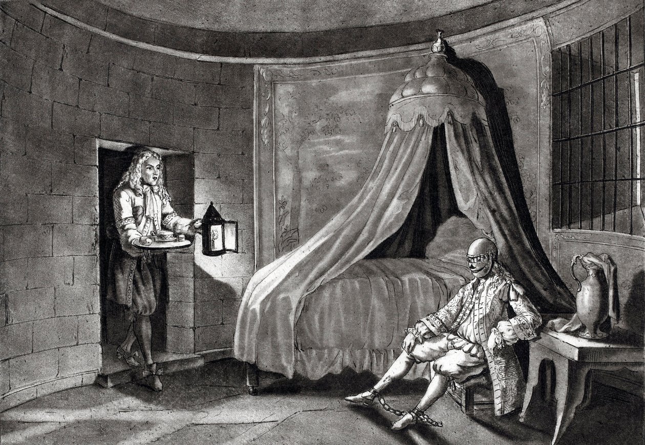 Rautanaamio vankilassa Sainte-Margueriten saarella tekijältä Unknown artist