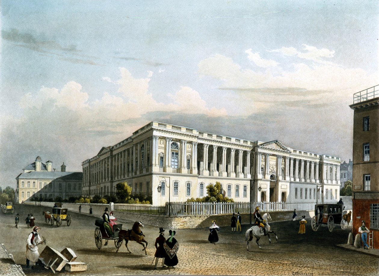 Louvre noin 1840 tekijältä Unknown artist