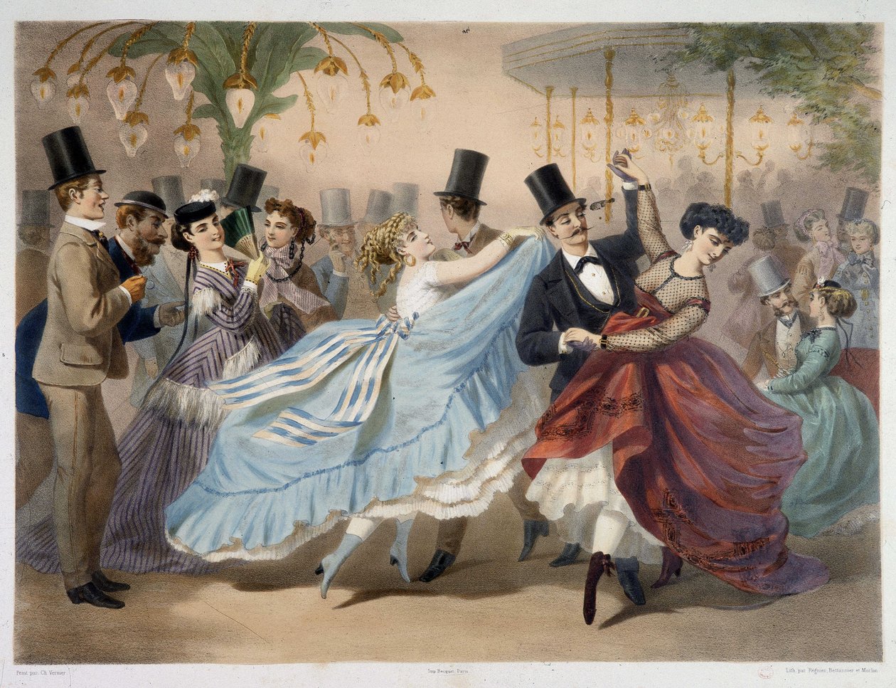 Mabille Ball, noin 1860 tekijältä Unknown artist