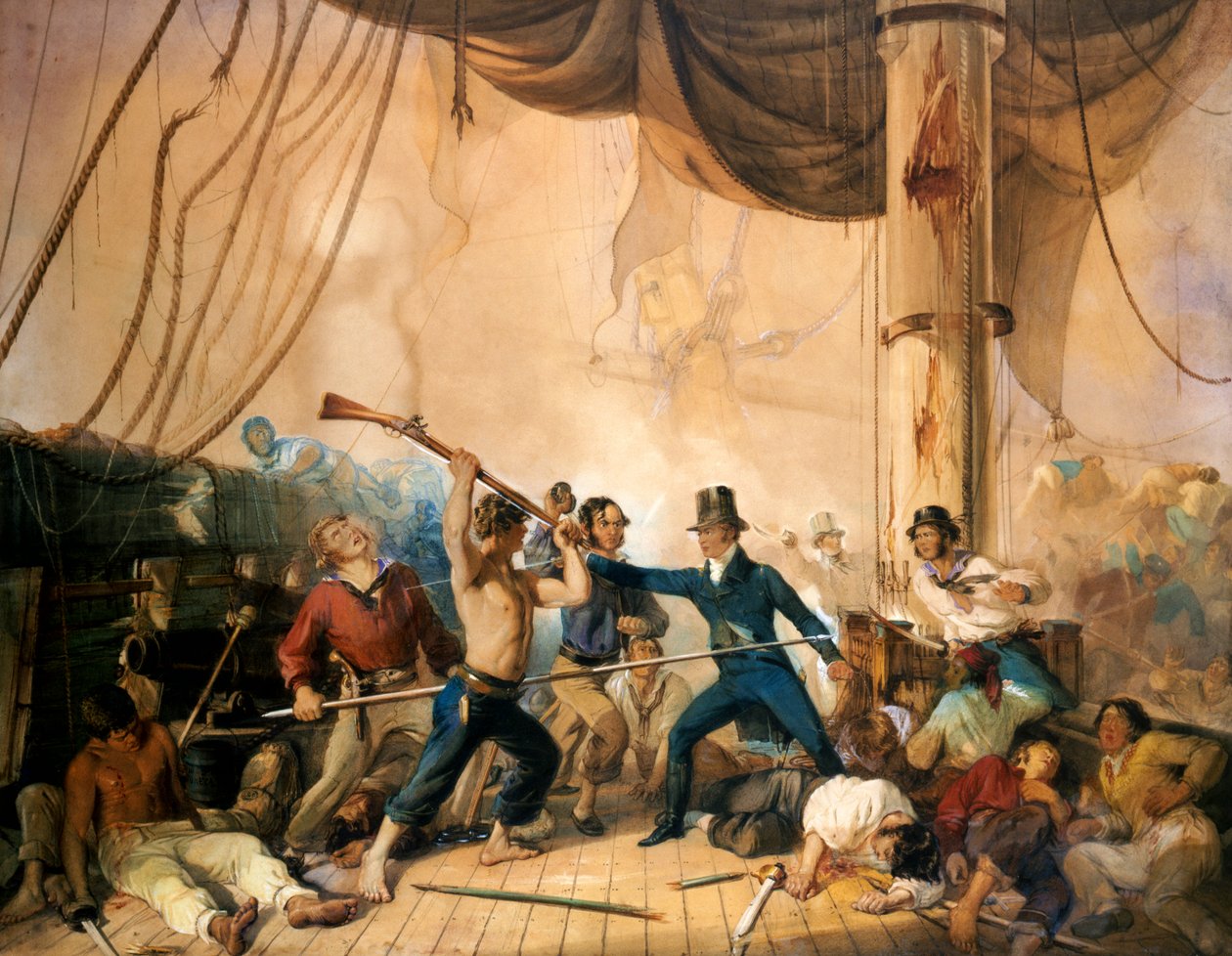 Lähitaistelu Chesapeaken kannella, 1813 tekijältä Unknown