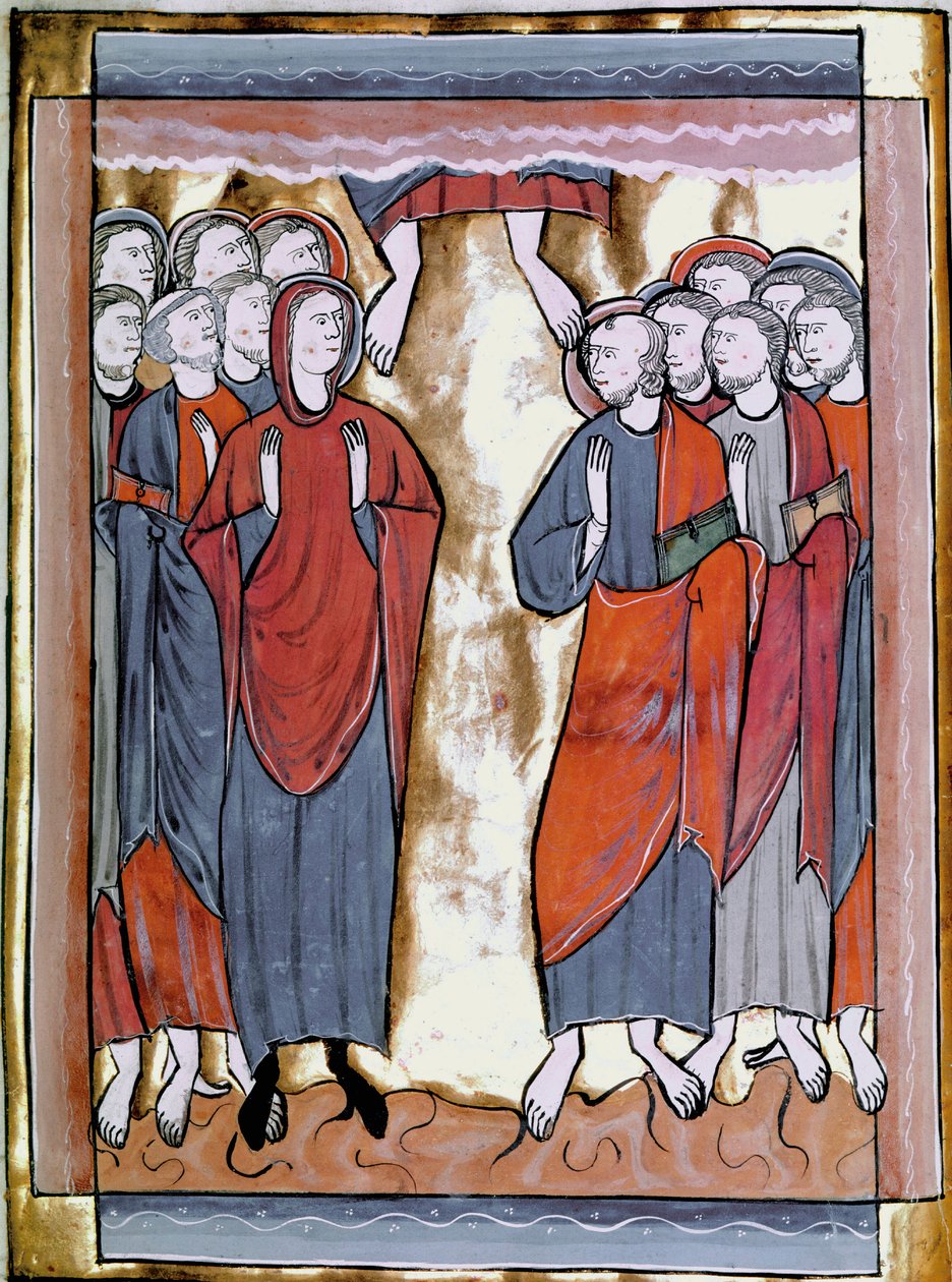 Pienoiskokoinen Ascension otettu "Psalmien kirjasta um calendar" tai "Psaltier à l