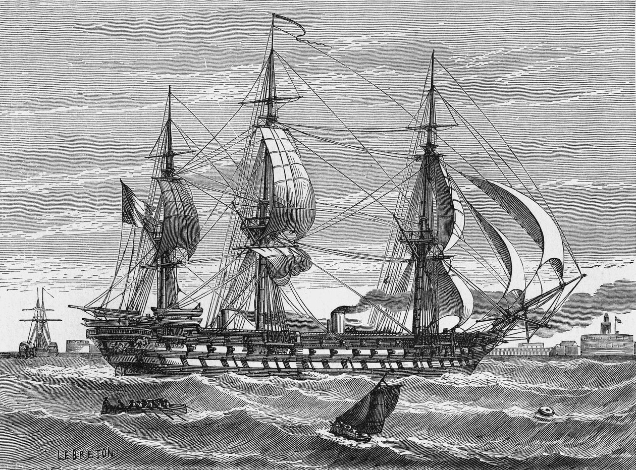 "Napoleon", Dupuy de Lomen ja Monin rakentama sekalaiva (potkuripurjevene), laskettiin vesille Le Havressa vuonna 1849. Teoksessa "Album de la Science", Editions Jouvet tekijältä Unknown artist