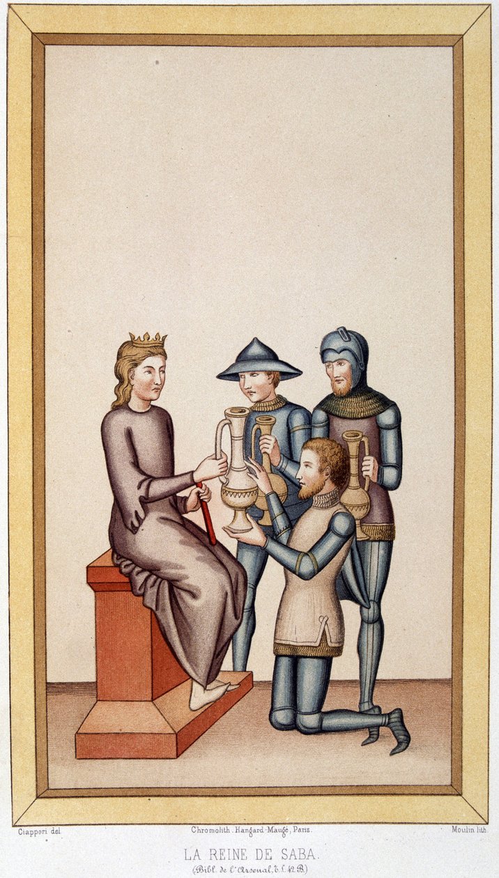 Saban kuningatar - "" Sumptuary Arts, puku- ja huonekaluhistoriassa"" tekijältä Unknown artist