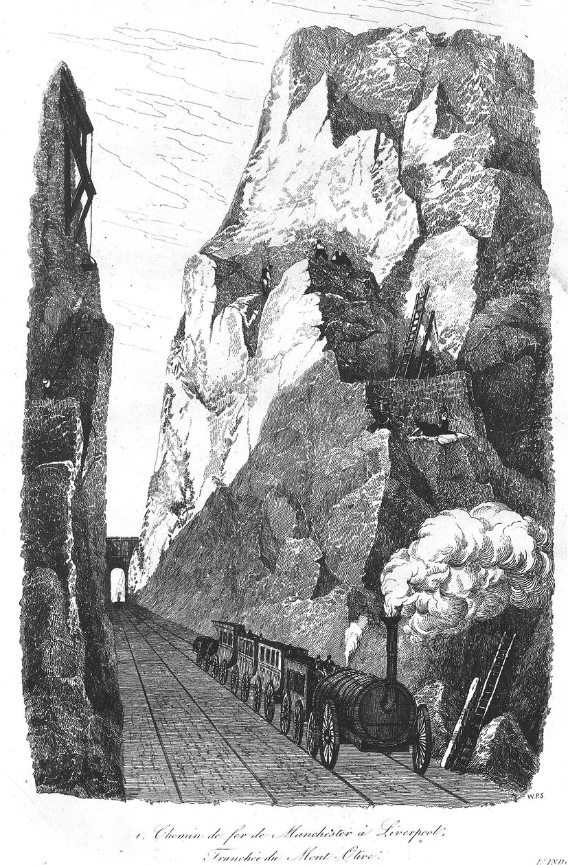 Rautatie Liverpoolista Manchesteriin: Olivevuoren hauta tekijältä Unknown artist