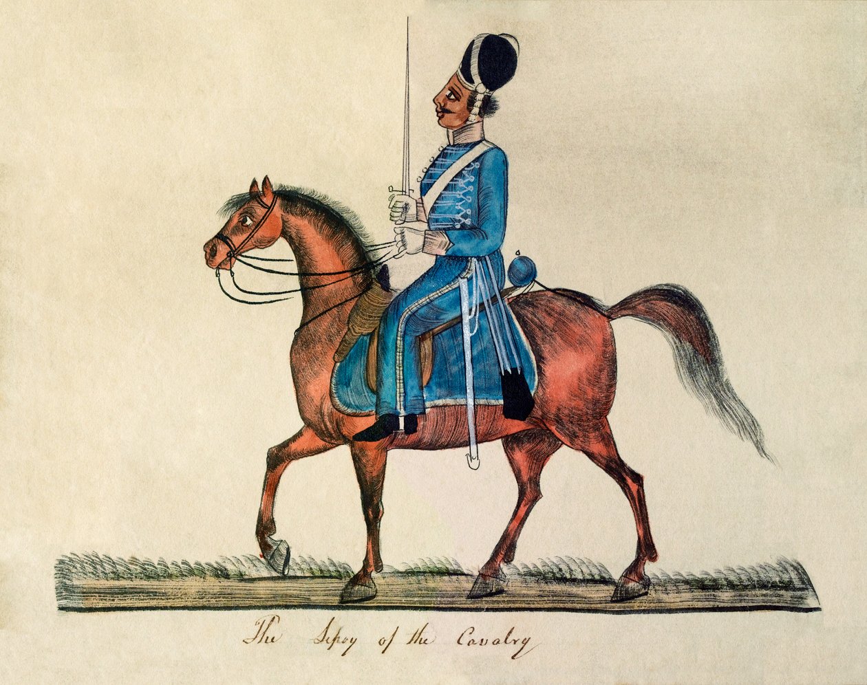 "Ratsuväen sepoy" tekijältä Unknown artist