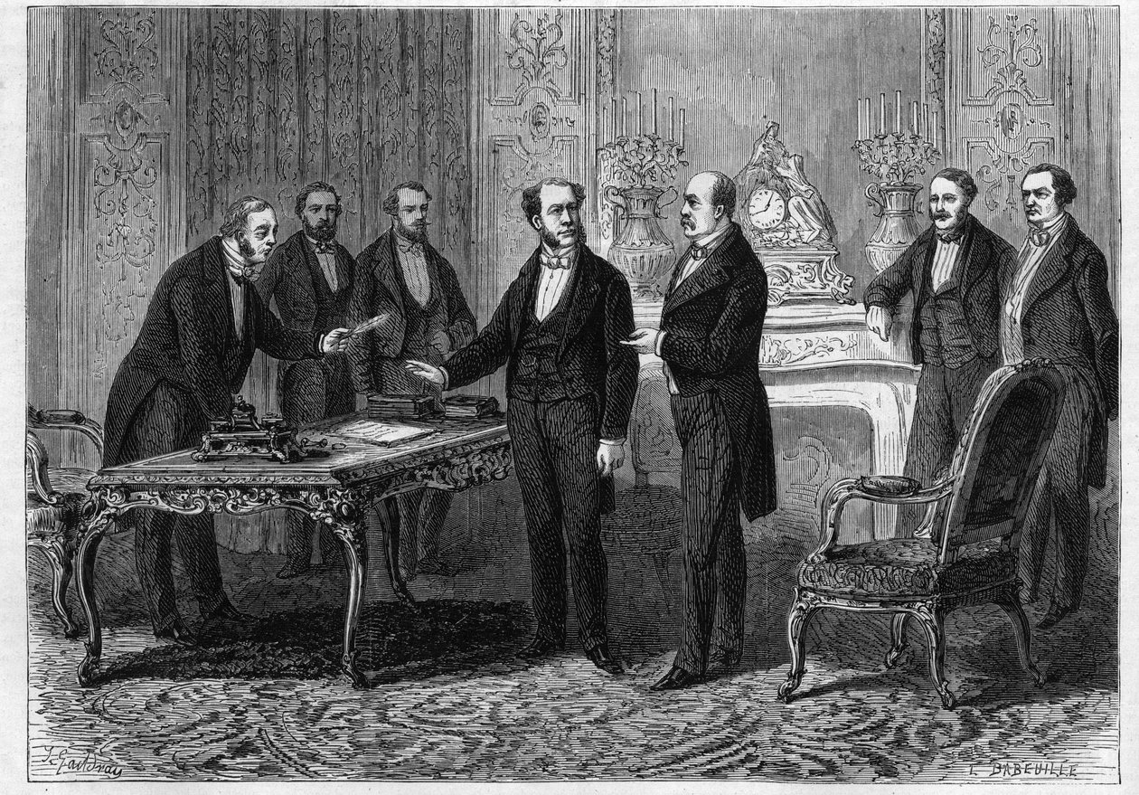 Gontaut Bironin varakreivi (Gontaut-Biron), Ranskan Berliini-suurlähettiläs ja Bismarckin prinssi (Otto Von Bismarck tekijältä Unknown artist