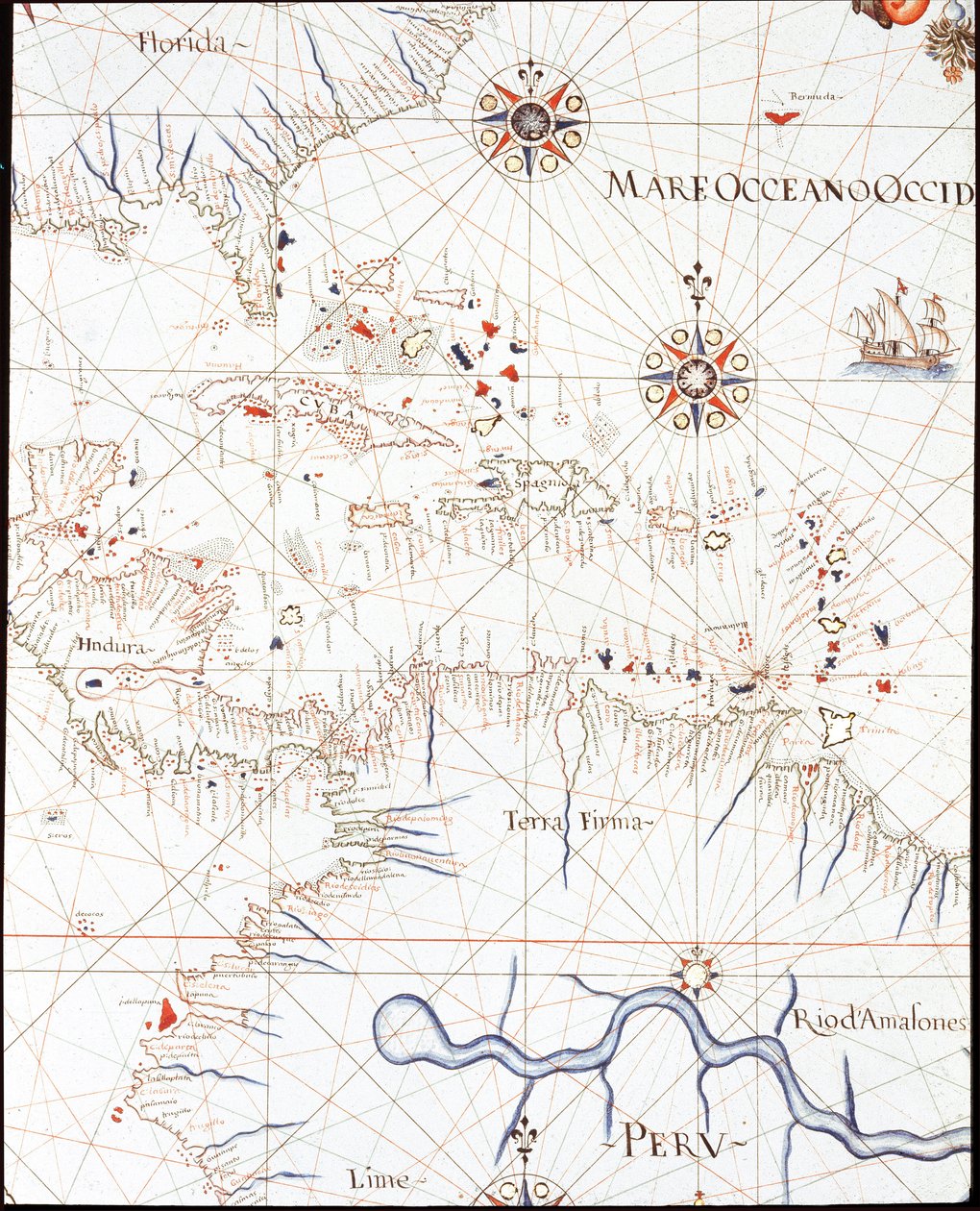 Länsi-Intia: Florida, Honduras, Kuuba, Peru ja Karibia tekijältä Unknown artist