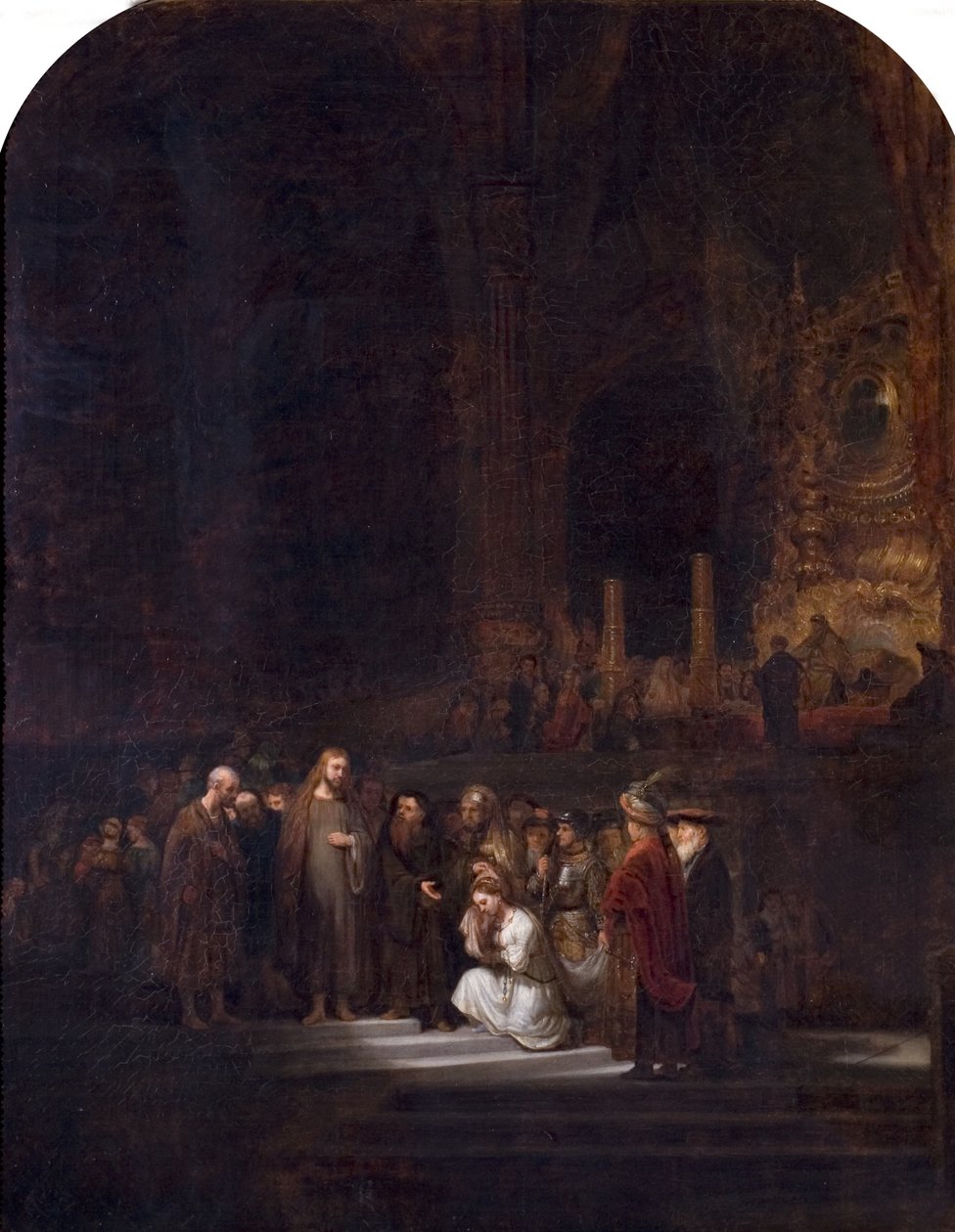 Aviorikoksesta tehty nainen (Rembrandtin mukaan), n. 1845 tekijältä Unknown