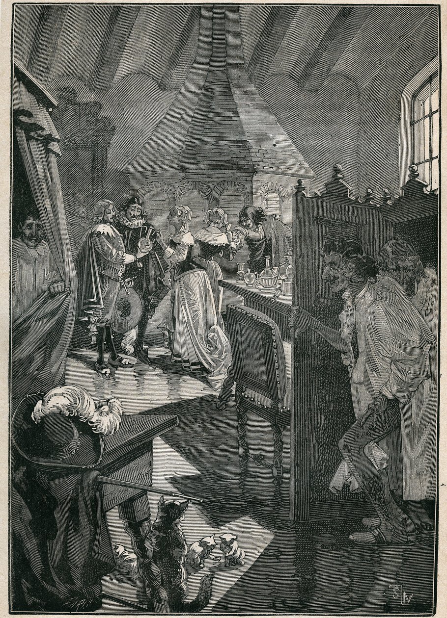 Lasin taide: lasintekijät. Kaiverrus vuodelta 1885 kirjassa "Les arts et metiers illustres", kirjoittanut Adolphe BITARD. tekijältä Unknown artist