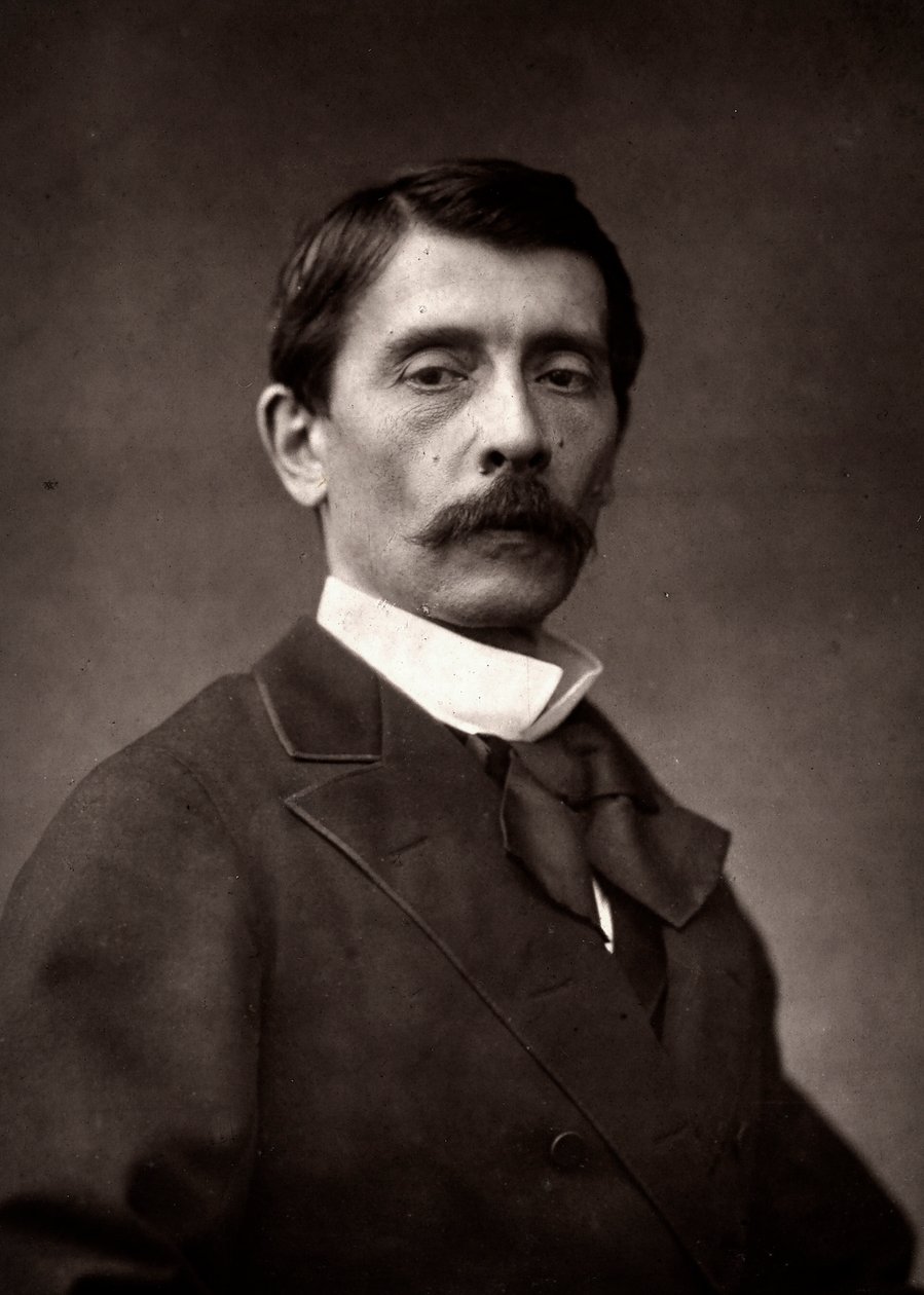 Taiteilija Pierre-Auguste Brunet-Hoard valokuvattiin vuoden 1881 Pariisin salongin yhteydessä tekijältä Unknown